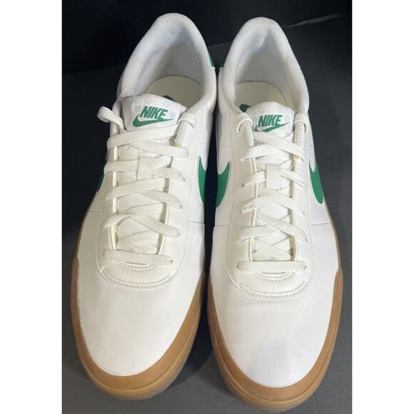 NIKE Court Shot Men Sneaker Shoe Green White Malachite Gum Size 14 main image 4